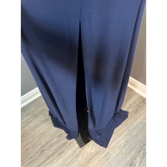 Nightway Formal Sequins‎ Navy Maxi Dress Size 6 - Picture 5 of 9